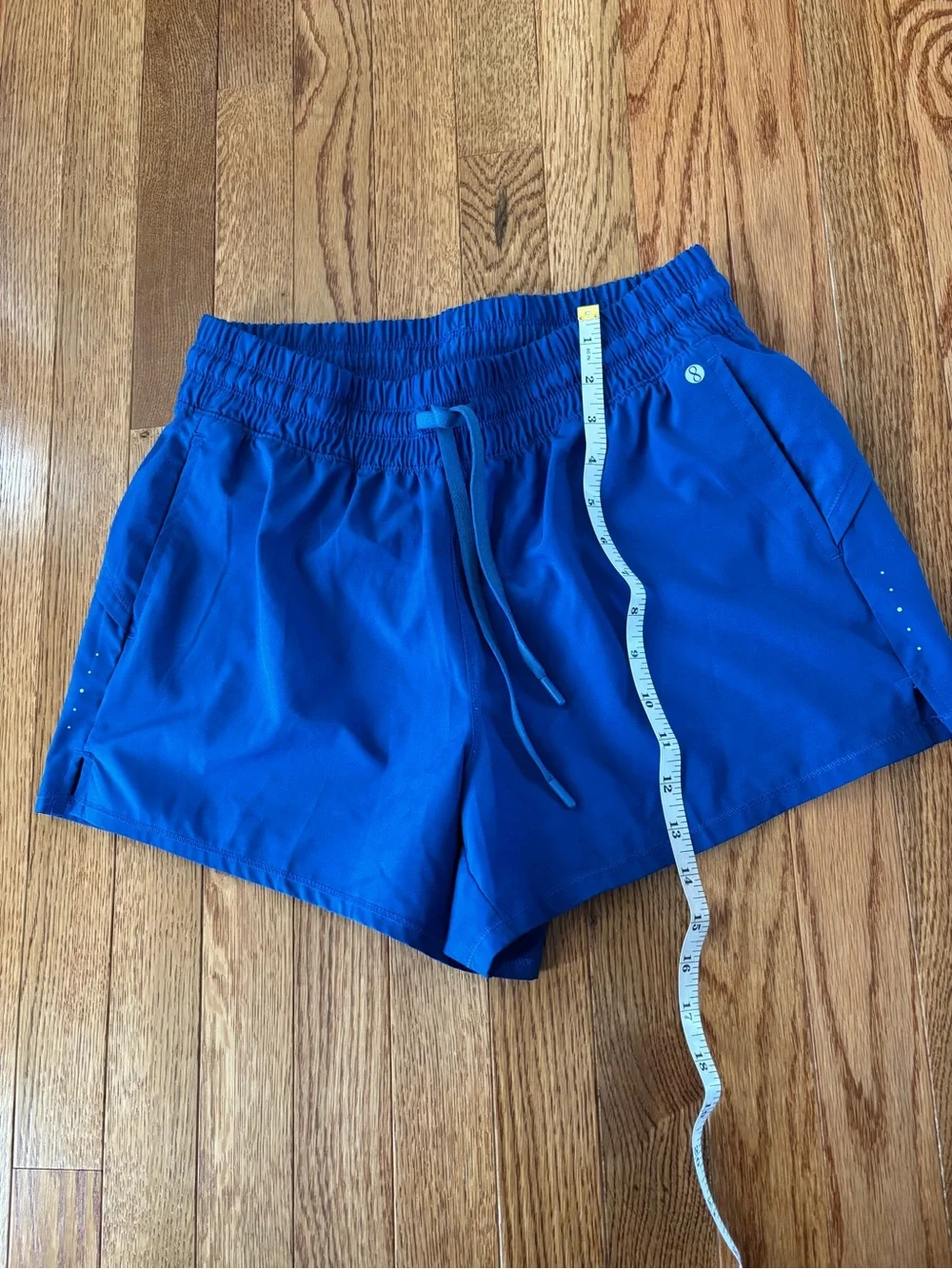 Layer 8 Women’s Athletic Drawstring Shorts in Bright Blue